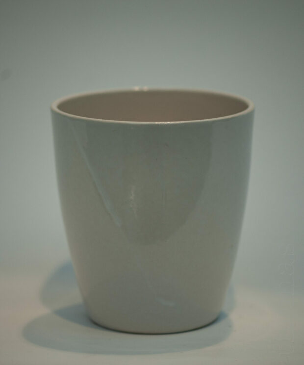 keramiek pot wit  12cm